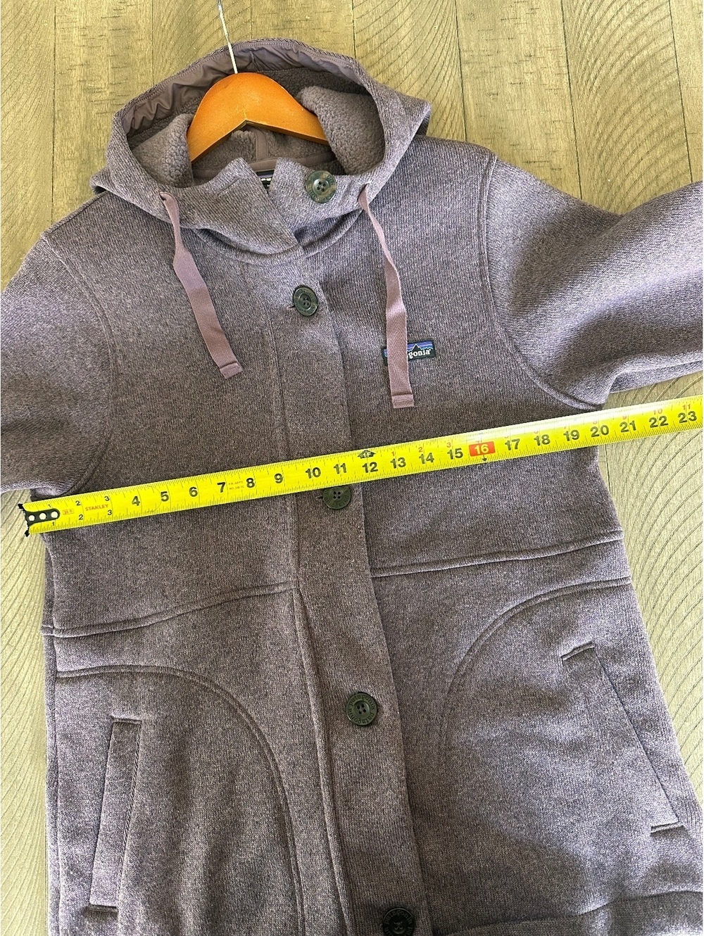 Patagonia Better Sweater Coat Hooded in Light Balsamic Purple Women’s Medium - Picture 11 of 14